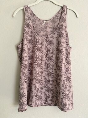 Frenchi Sleeveless Floral Print Tank Top - Pink